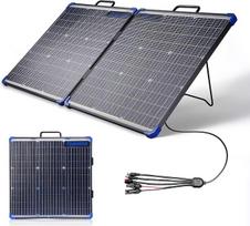 Sulankstomas saulės kolektorius, 100 W, 18 V, dvipusis saulės modulis, skirtas nešiojamajai elektrinei, saulės generatoriui, kempingui, avarinėms situacijoms, lauke, sode, balkone (vatų, 100)