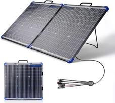 Sulankstomas saulės kolektorius, 100 W, 18 V, dvipusis saulės modulis, skirtas nešiojamajai elektrinei ir saulės generatoriui