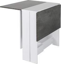 Sulankstomas stalas 102,5 x 76 x 73 cm Sulankstomas valgomojo stalas Svetainės stalas Sulankstomas virtuvės stalas (baltas + betonas)