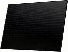 SUNNIVA® saulės baterija, 500 W, visiškai juoda, dvipusė stiklinė fotovoltinė baterija – PMax 500 W, dvipusė, N tipo, skirta balkono elektrinei arba fotovoltinei saulės energijos sistemai