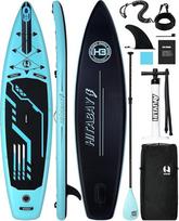 SUP lentos rinkinys, pripučiama stovinčiojo irklavimo lenta, 320 cm × 335 cm, stabili, skirta suaugusiems iki 150 kg, su visais reikalingais priedais, banglentė pradedantiesiems