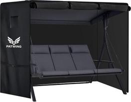 Sūpynės sėdynės užvalkalas, 3–4 vietų, 600D „Oxford“, 175 x 125 x 160 cm | Atsparus UV spinduliams, pelėsiui ir lengvai valomas, su PU danga, dvigubais siūlais, patikimu tvirtinimu ir laikymo maišeliu