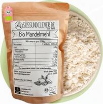 süssundclever.de® Ekologiški migdolų miltai | Migdolų baltymai | Labai nedealinuoti | 1,0 kg | Mažai angliavandenių | Aukštos kokybės natūralus produktas | Ekologiškai tvari pakuotė