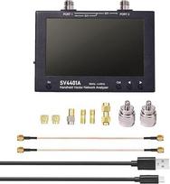 SV4401A nešiojamasis radijo dažnių testeris, veikiantis nuo 50 kHz iki 4,4 GHz, su galimybe rodyti tikrąjį varžos ir reaktyviosios varžos vaizdą