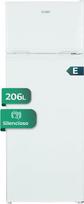 SVAN SF145501E 2 durų šaldytuvas, baltas, talpa 206 litrų, keičiamos durų krypties, tylus, energijos klasė E