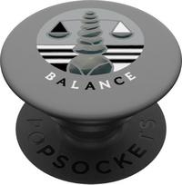 Svarstyklės – teisingumo simbolis ir „PopSockets“ lipnus „PopGrip“