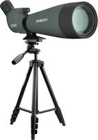 Svbony SV28 HD stebėjimo teleskopas 25–75×100 su fotoaparato trikoju | Medžioklės stebėjimo teleskopas, skirtas laukinių gyvūnų stebėjimui, su HD BAK4 Porro prizmėmis, FMC optika, fotoaparato trikoju ir mobiliojo telefono laikikliu