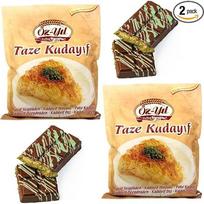 Šviežios Kadayif tešlos siūlai Kadaifi - Angel Hair - Künefe Makaronai Kadaifi Kataifi Dubajui Šokoladas Šokoladas 500 g x 2 vnt.