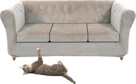 SYLC elastingi aksominiai „Chesterfield“ sofos užvalkalai, sofos užvalkalas su sėdimosios dalies pagalvės užvalkalu, sofos antklodės, skirtos išlenktai sofai ir foteliams, vintage stiliaus (šviesiai pilkos spalvos, sofa + 3 mažos sėdimosios dalys)