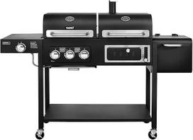 TAINO Hero Smoker Charcoal Grill Trolley BBQ Smoker Oven Black