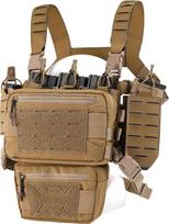 Taktinė krūtinės diržų sistema – taktinė peintbolo liemenė, modulinė „MOLLE“ tipo „Micro Fight Plate Carrier“ krūtinės apsauga, reguliuojama ir nuimama, su 5,56/7,62 ir 9 mm šovinių dėklu