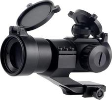 Taktinis raudonas „Green Dot Reflex“ šautuvo optinis taikiklis su skydeliu, 4 MOA, 1x32, „Picatinny“ tipo konsolinis šautuvo optinis taikiklis, skirtas „Airsoft“ medžioklei ir veiklai lauke