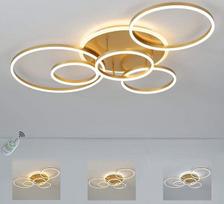 Tamsinamas LED lubų šviestuvas su LED žiedais