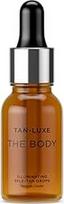 TAN-LUXE THE BODY savaiminio įdegio lašeliai, vidutinio tamsumo (15 ml), įdegio lašeliai pridedami prie odos priežiūros priemonių, skirti individualiam kūno įdegiui, nekenksmingi ir veganiški