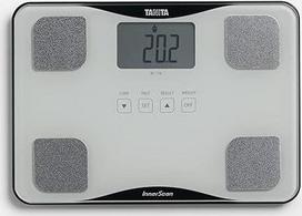 TANITA BC-718 kūno analizės svarstyklės Ypač plonas stiklas, automatinis aptikimas Baltos spalvos