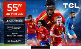 TCL 55Q7C 55 colių QD Mini LED televizorius, 4K HDR Premium 2600, palaiko „Smart TV“ funkciją
