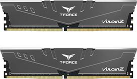 TEAMGROUP T-Force Vulcan Z DDR4 64GB rinkinys (2x32GB) 3200 MHz (PC4-25600) CL16 stalinio kompiuterio atminties modulis RAM (pilkos spalvos) – TLZGD464G3200HC16CDC01, 64GB (32GB x 2) – 3200 MHz C16