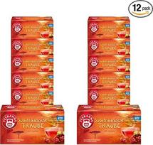 TEEKANNE Pietų Afrikos vynuogių ir vaisių arbata – 12 vnt. pakuotė (12 x 18 maišelių) – aromatizuota arbata su vynuogėmis, hibiskusu, obuoliais ir erškėtuogėmis – saldaus vaisinio skonio – sertifikuota „Rainforest Alliance“