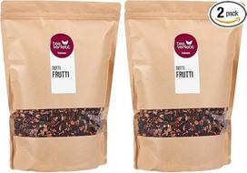 teeverliebt – Sausos vaisių arbatos mišinys „Tutti i Frutti“ 1000 g | Sausos vaisių arbatos mišinys | Skanus arbatos mišinys su laukinių uogų ir abrikosų aromatu | Aukštos kokybės sausos arbatos mišinys, 1 kg (2 vnt. pakuotė)