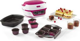 Tefal Cake Factory Délices KD8101 | Pyragų kepimo mašina | 5 automatinės programos | Rankinis režimas | Receptų knyga | Daugybė priedų | Nemokama programėlė | Tortai ir saldumynai | Balta / rožinė