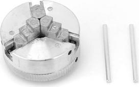 Tekinimo staklių griebtuvas su 3 spaustukais „Mini Lathe Chuck“ Z011, M12*1, skirtas mini metalinių detalių tekinimo staklėms, medžio apdirbimui, mažoms metalo apdirbimo staklėms