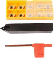 Tekinimo staklių įrankių laikiklis SDNCN1616H11 16 mm x 100 mm + 10 vnt. DCMT11T304 karbido įdėklų