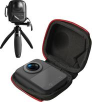 TELESIN Osmo 360 dėklas, DJI Osmo 360 kelioninis krepšys, nešiojamasis mažas saugojimo krepšys, apsauginis dėklas, kietas kelioninis apsauginis dėklas su apatine anga, skirtas DJI Osmo 360 priedams