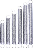 Tempimo spyruoklės, 1 vnt., vielos skersmuo 5 mm, išorinis skersmuo 15, ilgis 40–300, nerūdijančio plieno tempimo dvigubo kablio spyruoklė (280 mm)