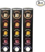 TERRAMAR MALLORCA - 3 x Flor de Sal Black Edition gurmaniškos druskos rinkinys, sudarytas iš 5 Maljorkos jūros druskų ir prieskonių, idealus dovanų rinkinys (3 x 100 g)