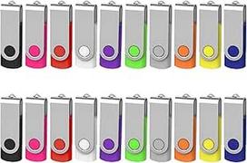 TEWENE USB atmintinė 4GB, 20 USB 2.0 didelės spartos atminties kortelių, duomenų kaupiklių, USB atmintinių (4GB USB atmintinė, 20 vnt.)