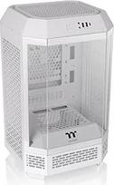 Thermaltake The Tower 250 Snow White Mini ITX vertikali vitrina Su grūdintu stiklu 2 x CT120 Iš anksto įmontuotas 360 mm AIO Palaiko iki 360 mm GPU