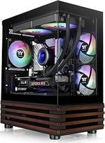 Thermaltake View 170 WS ARGB Black | Micro-ATX mini bokštas | 3 x 120 mm ARGB ventiliatoriai | Grūdintas stiklas | AIO iki 280 mm | Tylus oro srautas