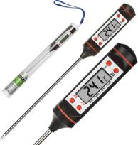 Thermometer/probe for food, GreenBlue, probe length 15 cm, temperature range from -50°C to +300°C, accuracy 0.1°C, GB178