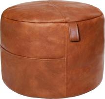 Thgonwid Amaretto Pouf dangtelis Neužpildyta rankena Footstool Osmanų sandėliavimo sprendimas Grindų kojų atramos pagalvėlė 16,5 "D x 12" H be užpildymo (krepšys)