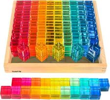 tickit 73548 "Gem Cube" veidrodinis padėklas, M, įvairių spalvų, įskaitant mėlyną, raudoną ir žalią