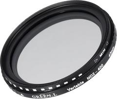 Tiekėjų žemėlapis ND2-400 Kintamo neutralaus tankio filtras 43 mm apvalus ND filtras Pilkosios skalės filtras fotoaparato objektyvui
