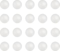 Tiekėjų žemėlapis: Guolių rutulių pakaitalai, 6 mm, iš tvirto nailono plastiko, G1 tikslumo klasė, 25 vnt. pakuotė