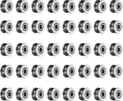 tiekimo schema U624ZZ 4x13x7 mm U formos griovio kreipiamasis guolis iš anglinio plieno, ABEC3, U formos griovio ritinėlis, 40 vnt.