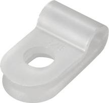 Tiekimo schema. 50 vnt. pakuotė. Nailono R tipo kabelių spaustukų rinkinys, skirtas laidų tvarkymui, 3,1 mm, CC-0
