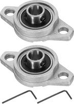 Tiekimo schema: 2 vnt. KFL000 pagalvinių blokinių guolių, 10 mm vidinis skersmuo, guolių mazgai su cinko lydinio flanšu, P6 (ABEC3)
