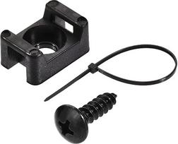 Tiekimo schema: 50 vnt. juodų nailono kabelių spaustukų, 14,6 mm x 10 mm x 6,85 mm