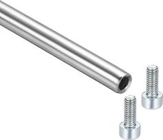 Tiekimo schema: linijinio judesio strypų kreipikliai, 6 mm x 500 mm, 304 nerūdijančio plieno, tuščiaviduriai linijiniai plieniniai strypai su vidiniais sriegiais ir varžtais, skirti 3D spausdintuvams ir CNC staklėms
