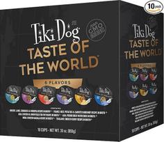 Tiki Dog Taste of The World High Protein Gluten Free Moisturising Wet Food šunims