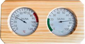 Tikslus „2-in-1“ saunos temperatūros ir oro drėgnumo matavimas, vidaus sąlygų stebėjimas, ilgaamžis „2-in-1“ termometras