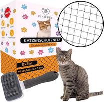 Tinklas katėms su viela 8 x 3 m - Tinklas katėms su viela balkone - Saugi apsauga katėms balkone - Tinklas katėms balkone su viela - Tinklas katėms su viela - Balkono apsauga katėms