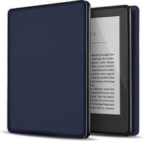 TNP dėklas „Kindle“ 10-osios kartos 2019 m. modeliui J9G29R, apsauginis dėklas „Amazon Kindle“ elektroniniam skaitytuvui (6 colių), su automatine miego / pažadinimo funkcija, ypač plonas dėklas elektroniniam skaitytuvui, tamsiai mėlynos spalvos