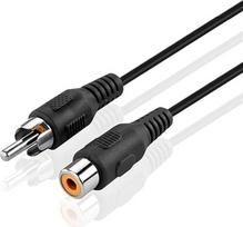 TNP RCA kabelio prailginimo kabelis iš vyriško į moterišką RCA ekranuotą viengubą kompozitinį adapterio kabelį iš vyriško į moterišką garso ir vaizdo kabelį 1,8 m