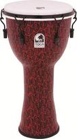TOCA „Djembe Freestyle II“ mechaniniu derinimu, raudonos spalvos „Mask“ sintezatorinė membrana, 12 colių, TF2DM-12RM