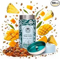 TOMAH TEE „Caribbean Oasis“ – vaisių arbatos mišinys – mangas – ananasas – arbata be maišelių, 100 g