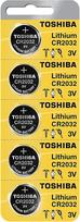TOSHIBA „Toshiba“ CR2032 ličio baterijos, 3 V, 5 vnt. pakuotė